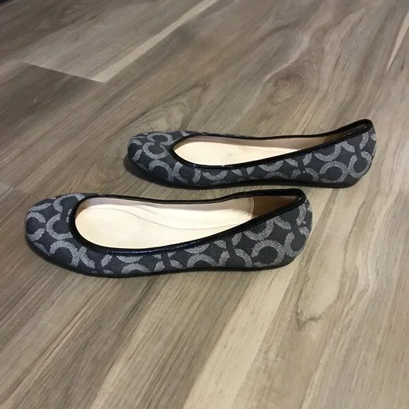 Coach Adessa Women's Signature Print Ballet Flats Size 8B - Picture 4 of 6